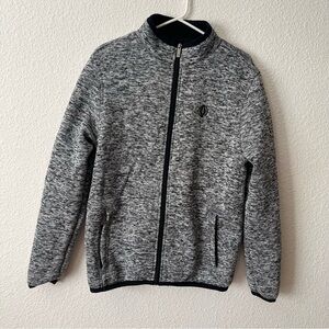 Akademiks Full Zip Sherpa Lined Mock Neck Jacket Size M